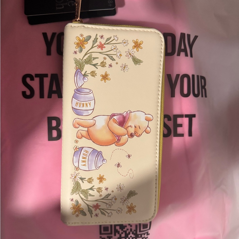 Loungefly X Disney Winnie The Pooh Honey Floral Zip Around Wallet